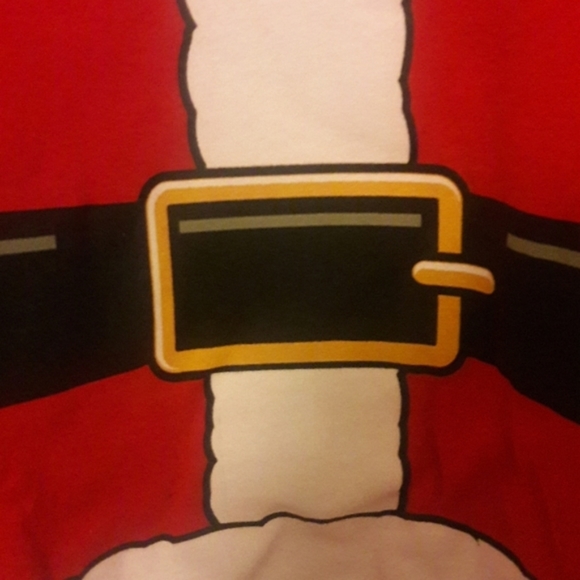 Big & tall Santa Suit Fleece Sweatshirt 4XB - Picture 6 of 7